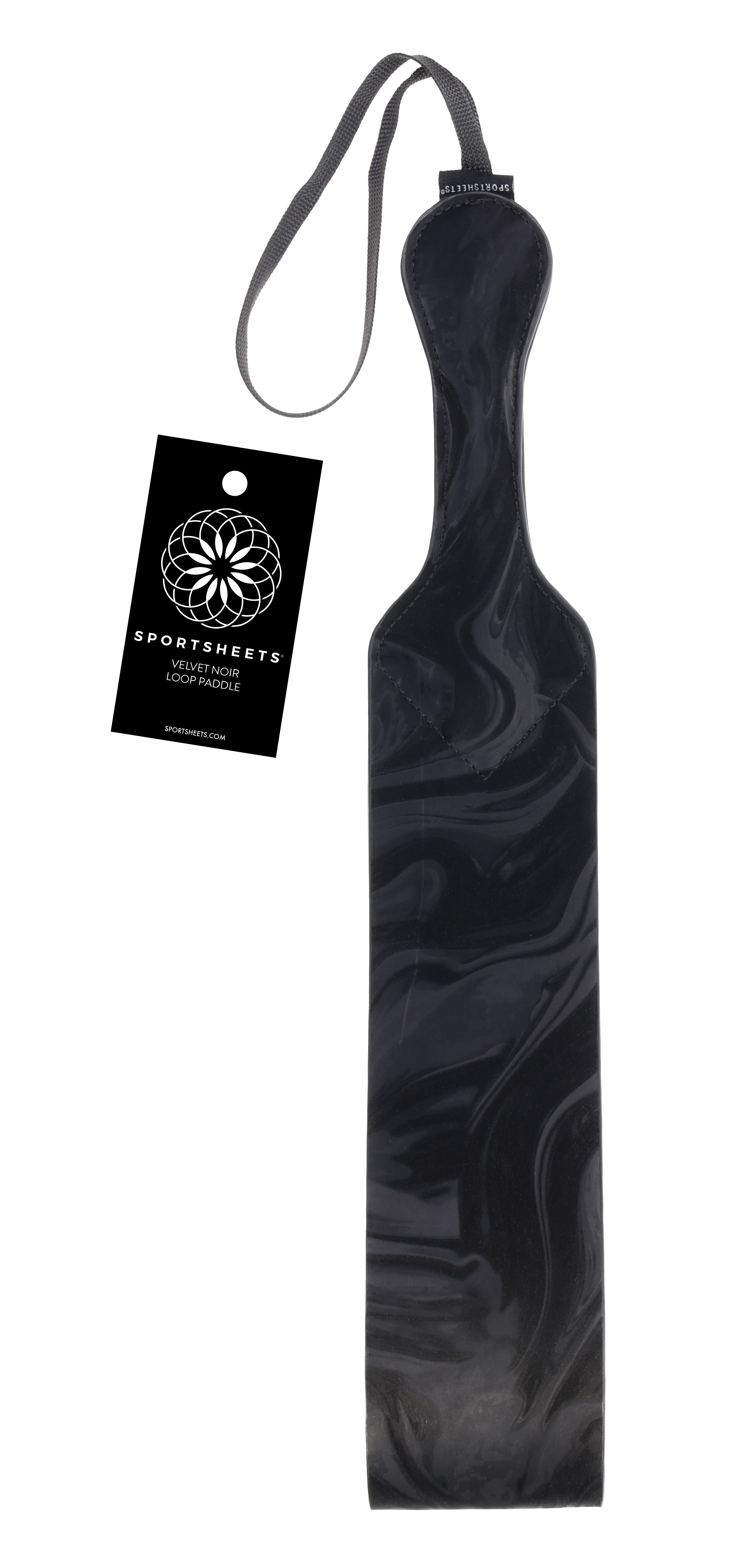 Sportsheets Velvet Noir Loop Paddle pagaia pelle