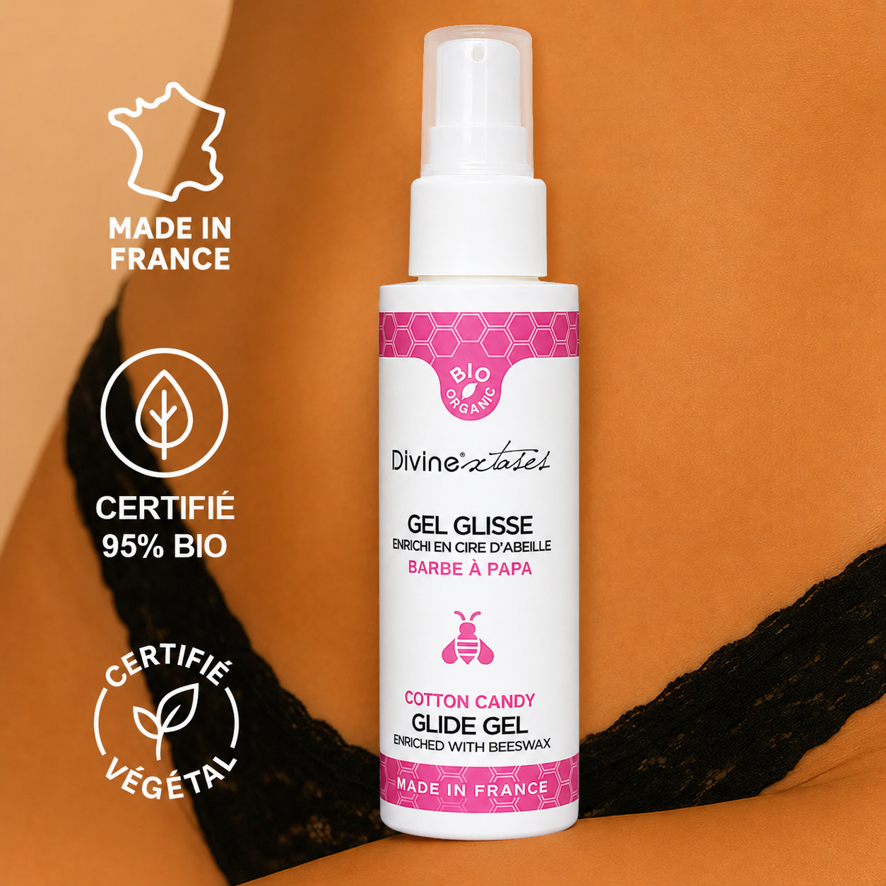 Divinextases Gel Zucchero Filato Lubrificante 100ml Bio