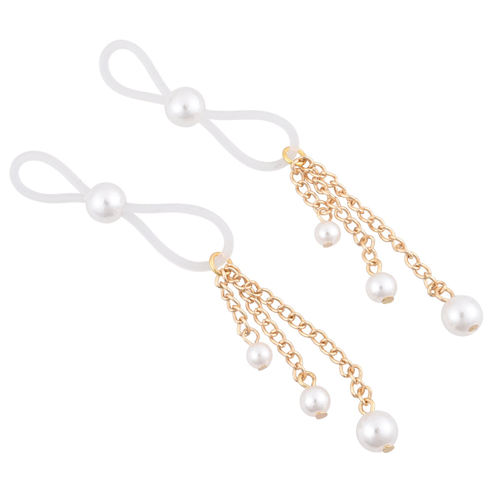 Sex & Mischief Pearl Nipple Ties gioielli capezzoli perle