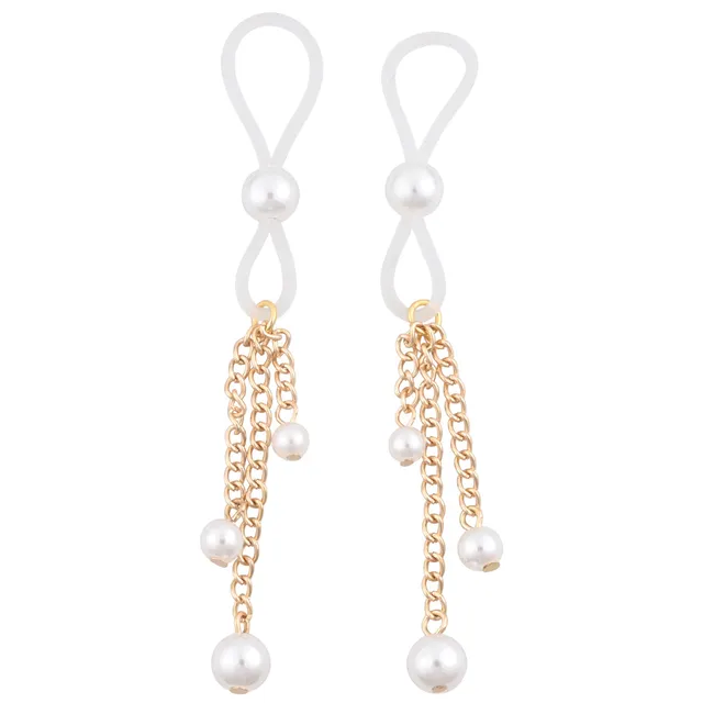 Sex & Mischief Pearl Nipple Ties gioielli capezzoli perle