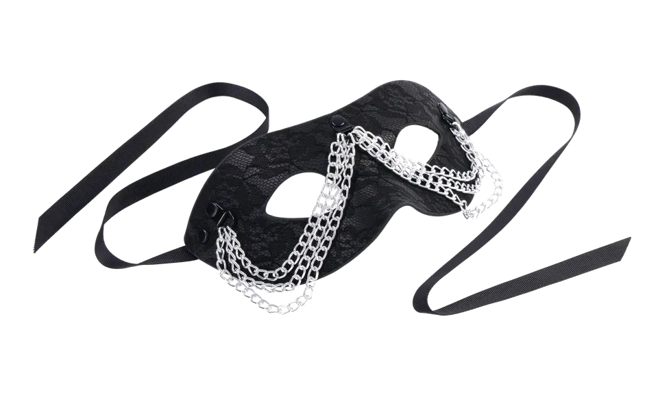 Sportsheets Chained Lace Maschera in Pizzo con Catene