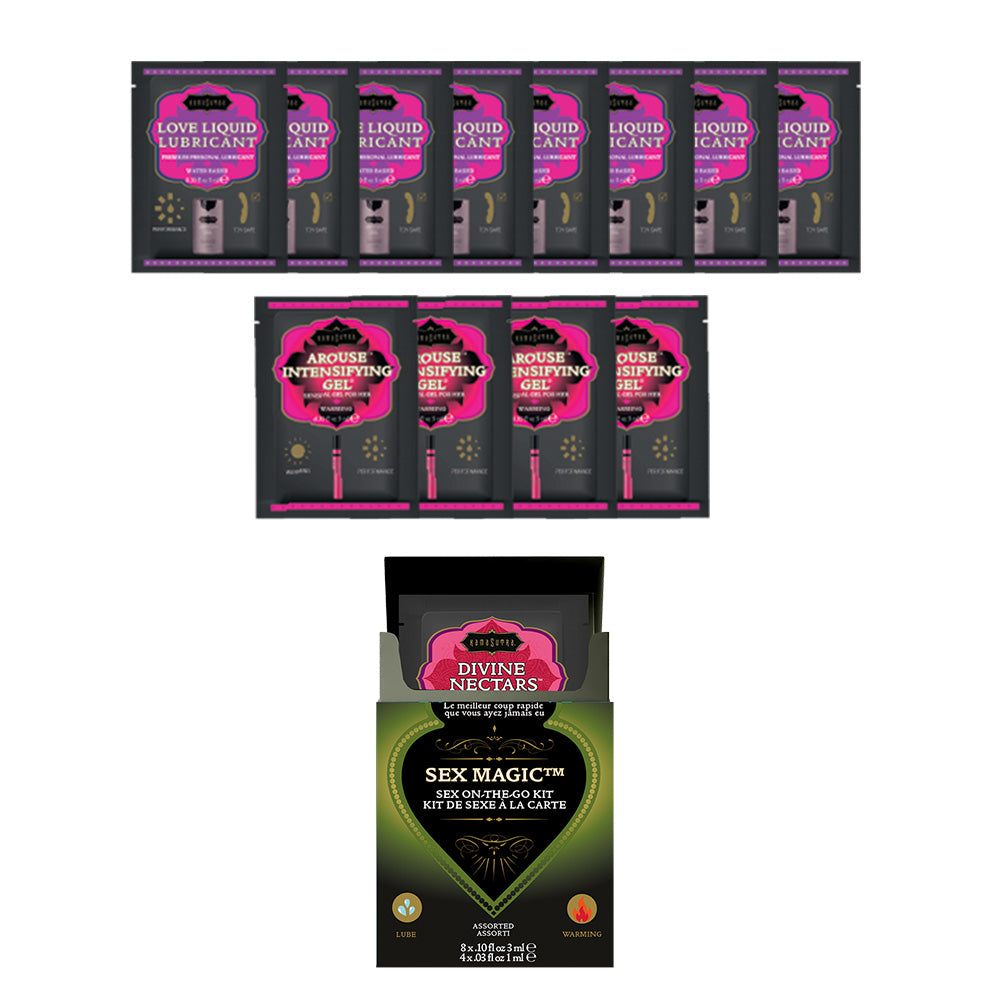 Kamasutra Sex Magic Sex-To-Go Kit lubrificante 12 bustine a base acqua