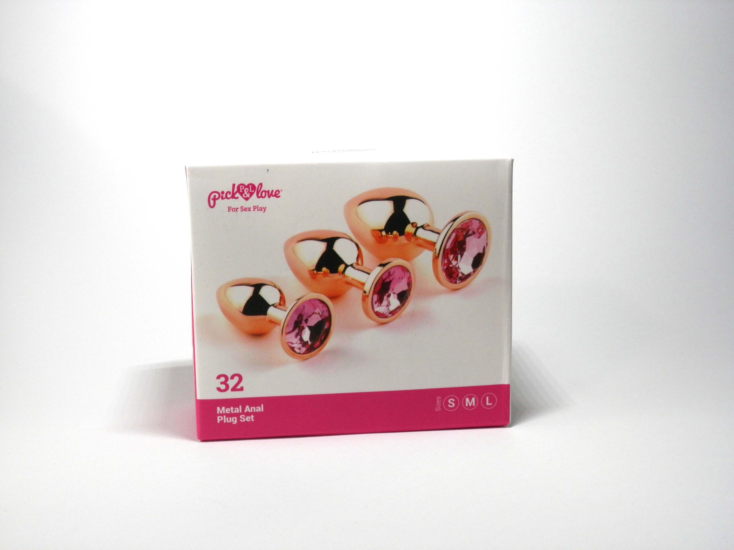Pick&Love Diamante Dorado set 3 plug anali gioiello