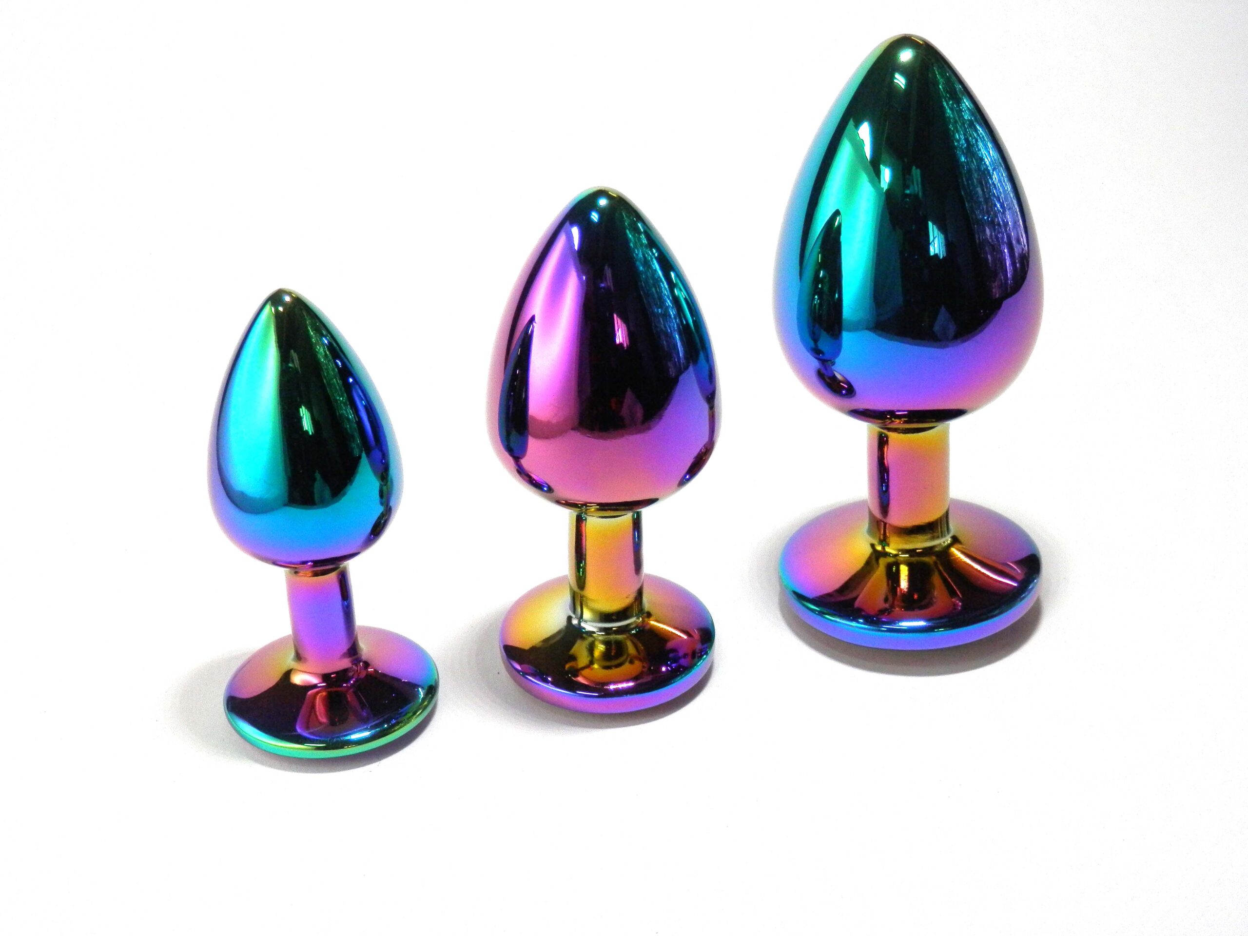 Pick&Love Plug Diamante set 3 plug anali metallo