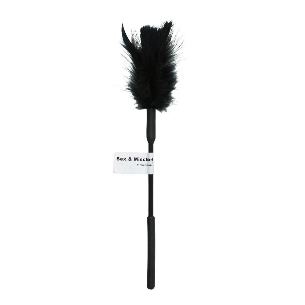 Sportsheets Sex & Mischief Black Feather Tickler piume nere