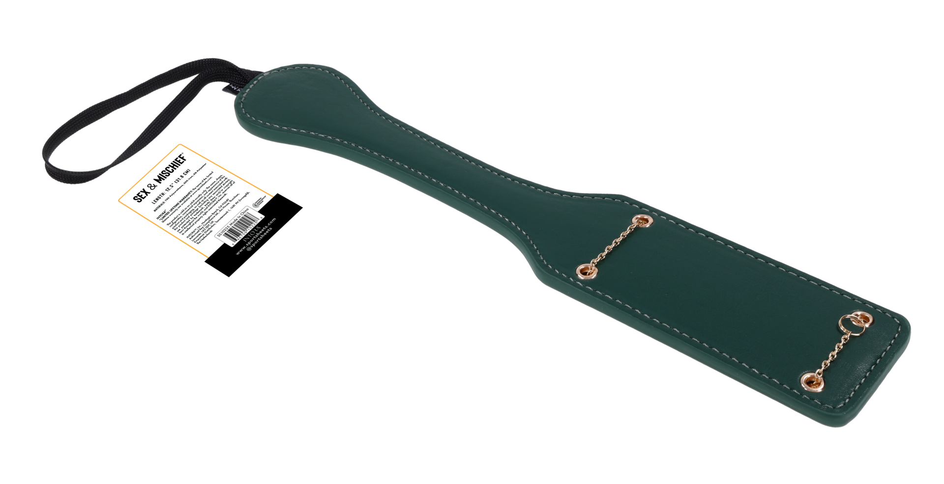 Sportsheets Indica Chain Impressions paddle verde con catena