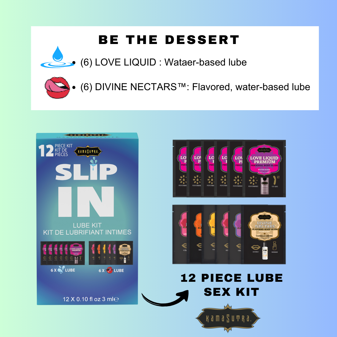 Kama Sutra Slip In Sex-To-Go kit lubrificante 12 bustine assortito