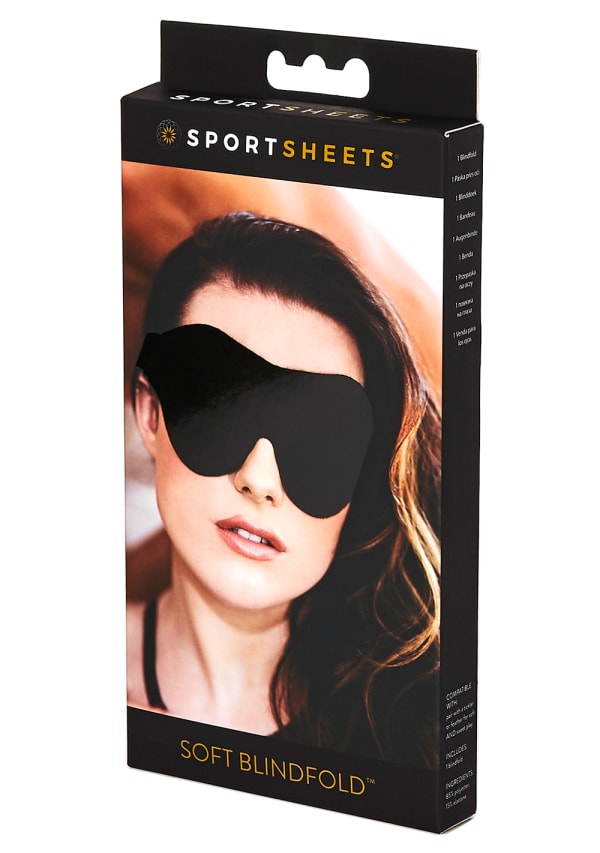 Sportsheets Soft Blindfold benda occhi morbida nera