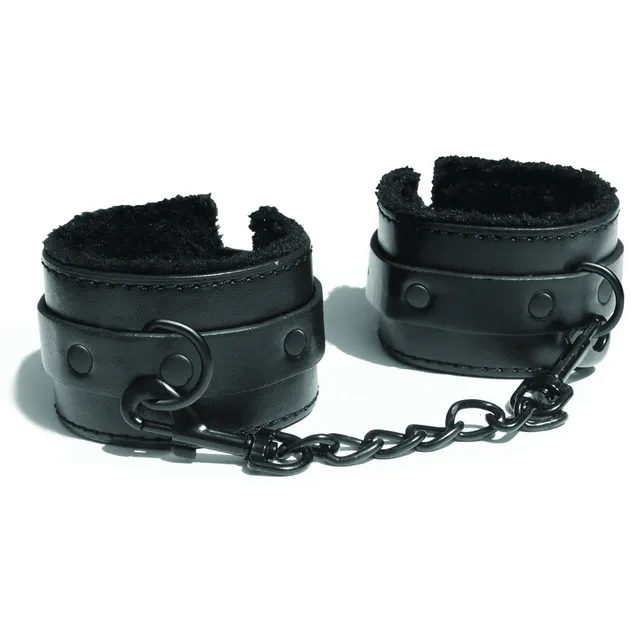 Sportsheets Sex & Mischief Shadow Fur manette pelose nere