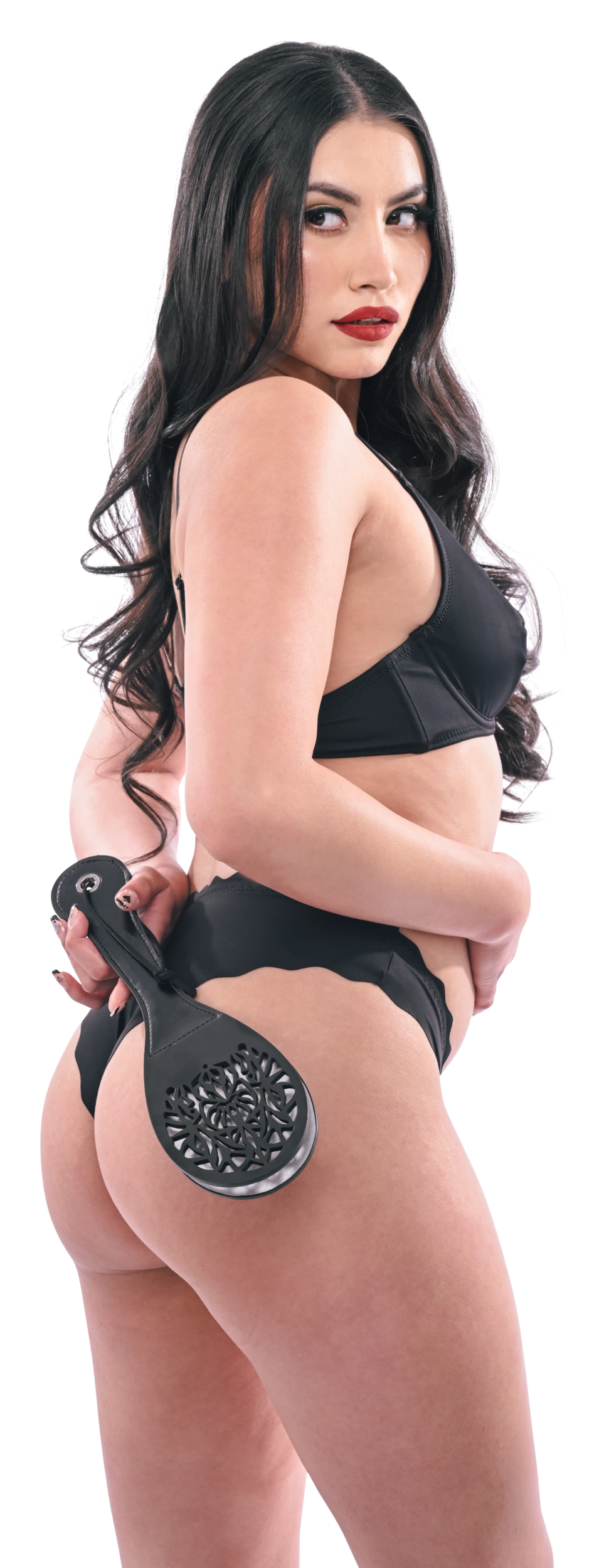 Sportsheets Sex & Mischief Lace Spanker paddle pizzo nero