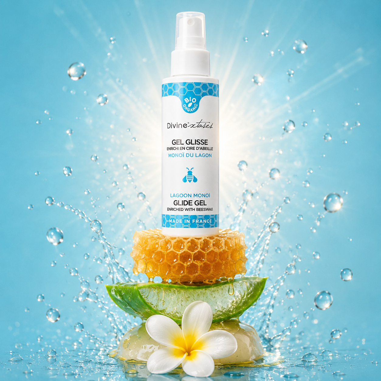 Divinextases Gel Monoi lubrificante bio 100ml idratante
