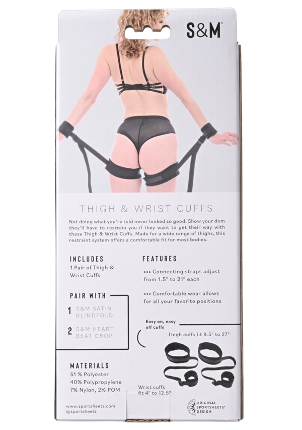 Sportsheets Sex & Mischief Thigh Wrist manette cosce polsi