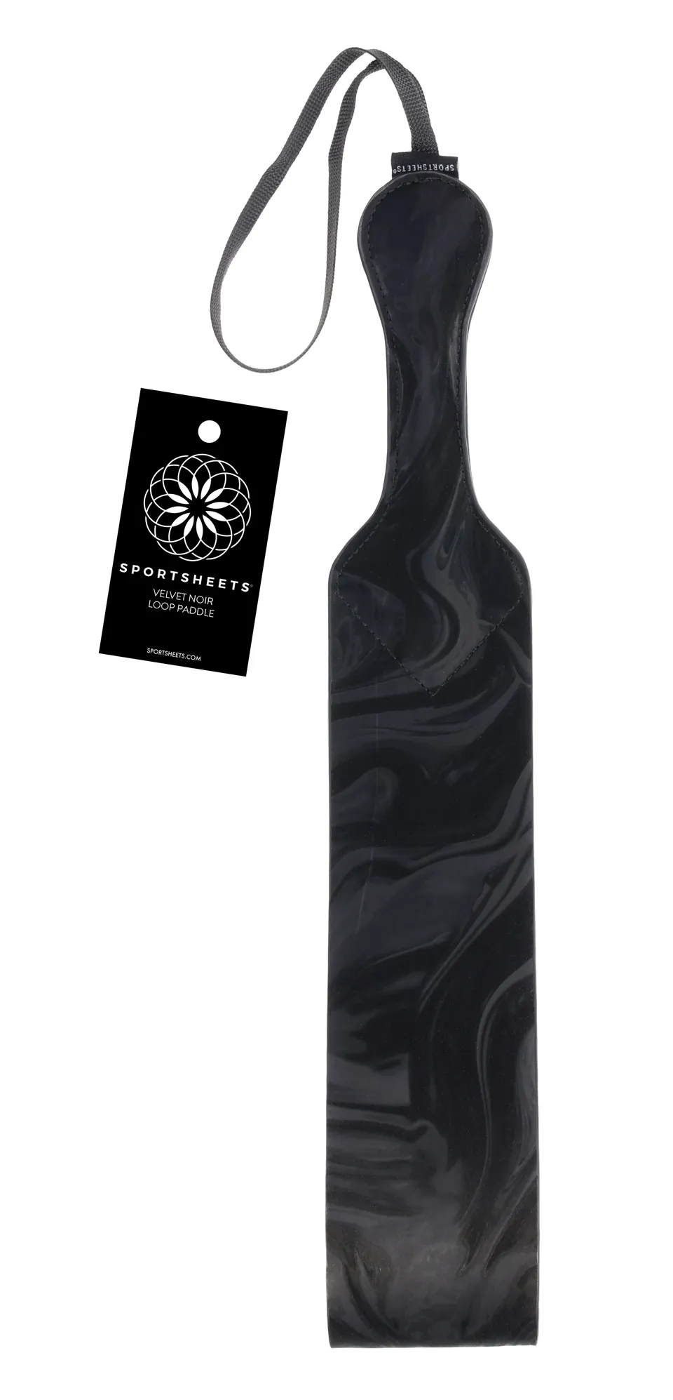 Sportsheets Velvet Noir Loop Paddle pagaia pelle