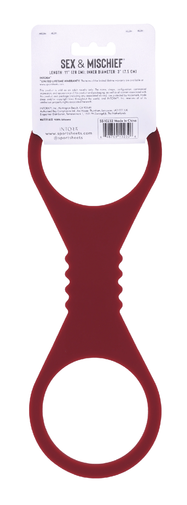 Sportsheets Enchanted Cuffs manette silicone bordeaux
