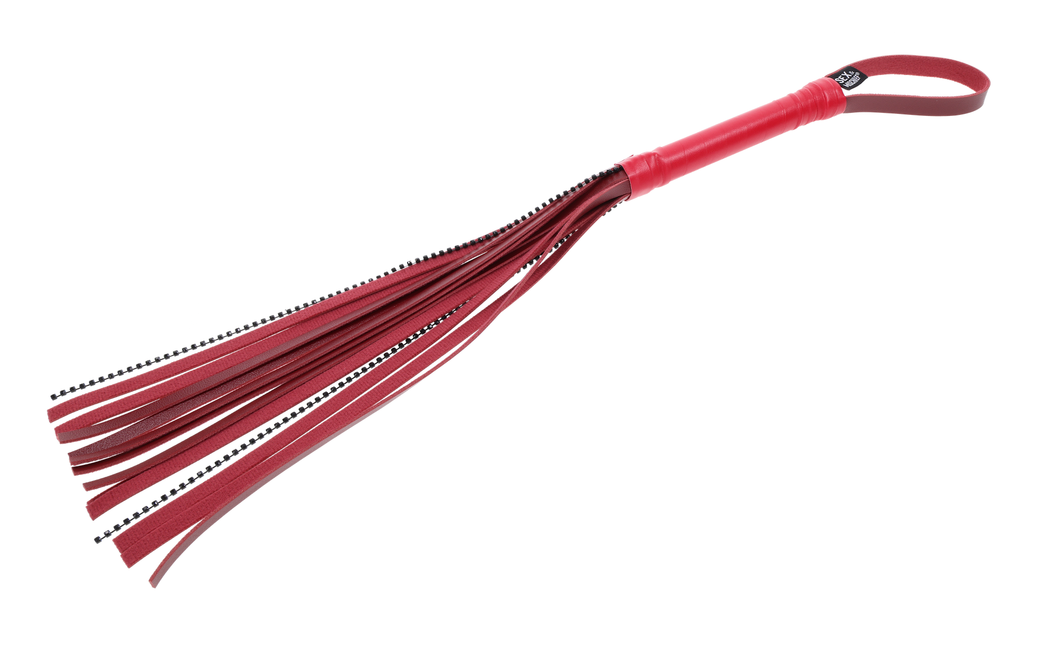 Sportsheets Ex's & Oh's Crystal flogger rosso con cristalli