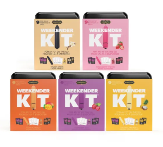 Kamasutra Weekender Kit Vibe kit viaggio cocco ananas