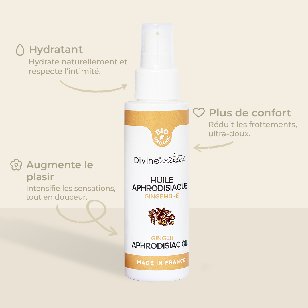 DIVINEXTASES Aphrodisiaque olio massaggio bio afrodisiaco