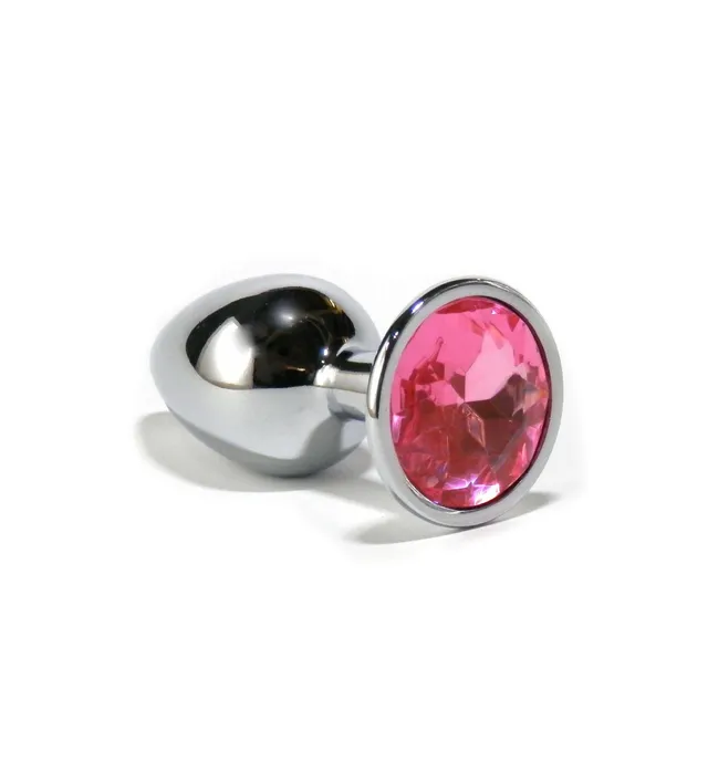 Pick&Love Plug Anale Diamante Plata gioiello rosa metallo
