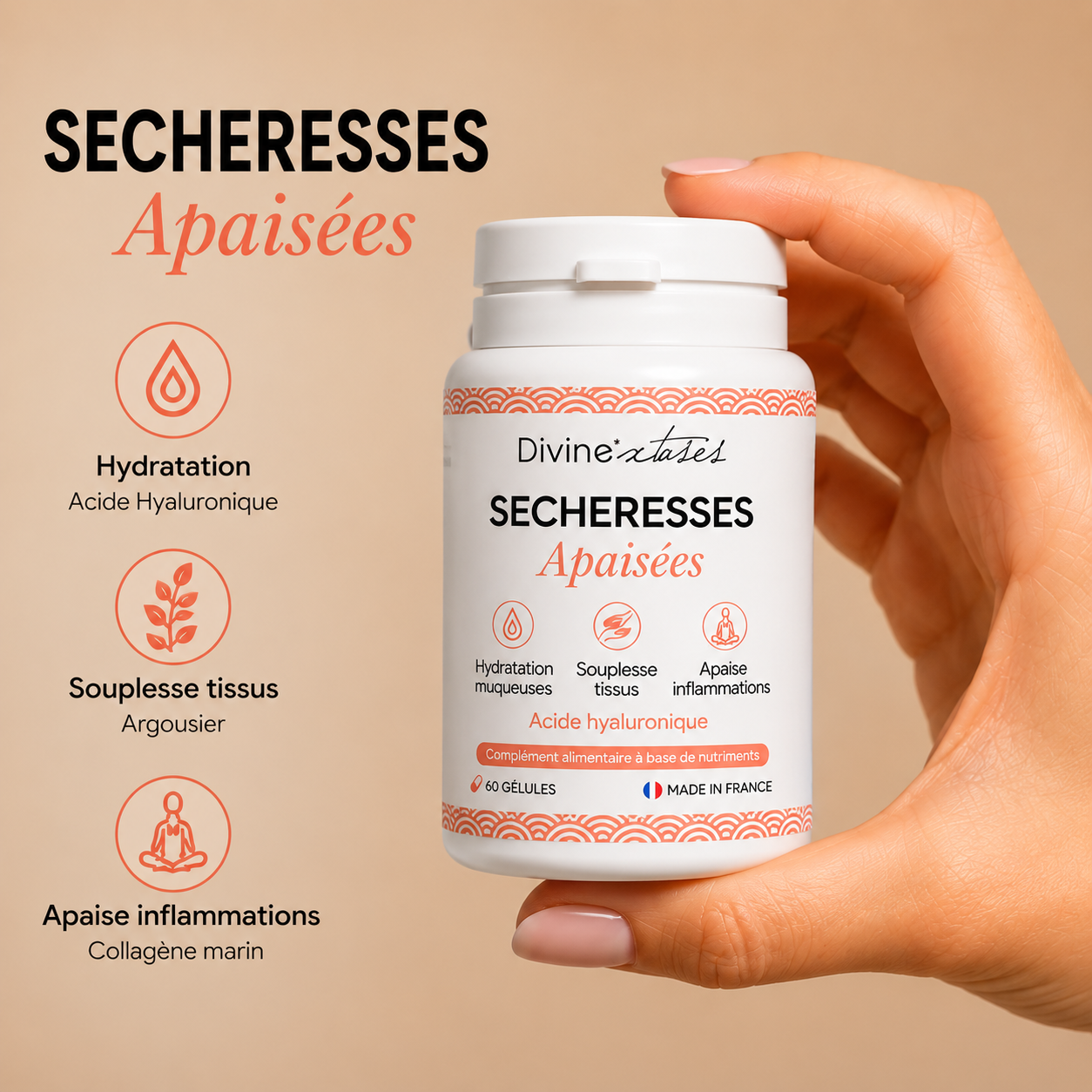 Divinextases Sécheresses Apaisées integratore donna