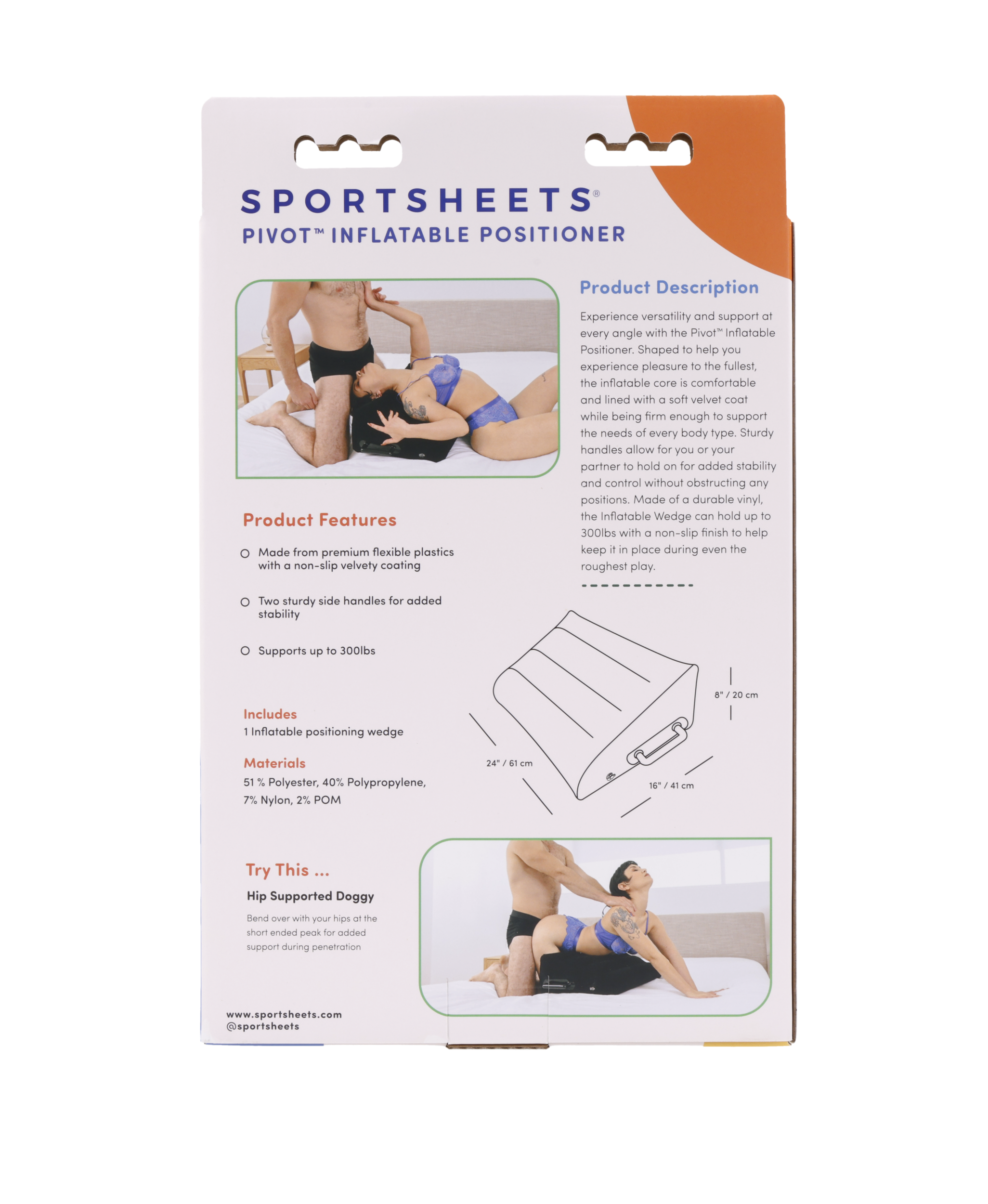Sportsheets Pivot Inflatable Positioner cuscino gonfiabile