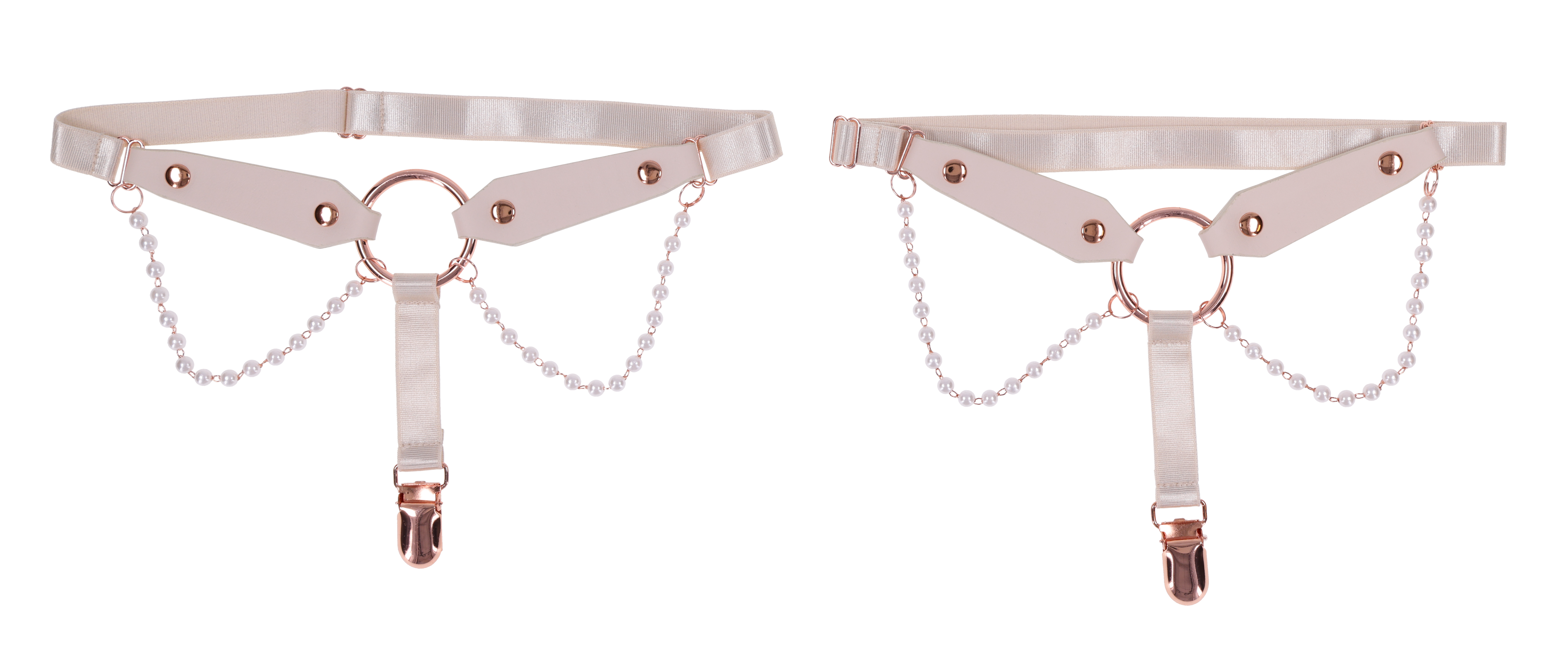 Sportsheets Peaches'n CreaMe Pearl Garters giarrettiere perle