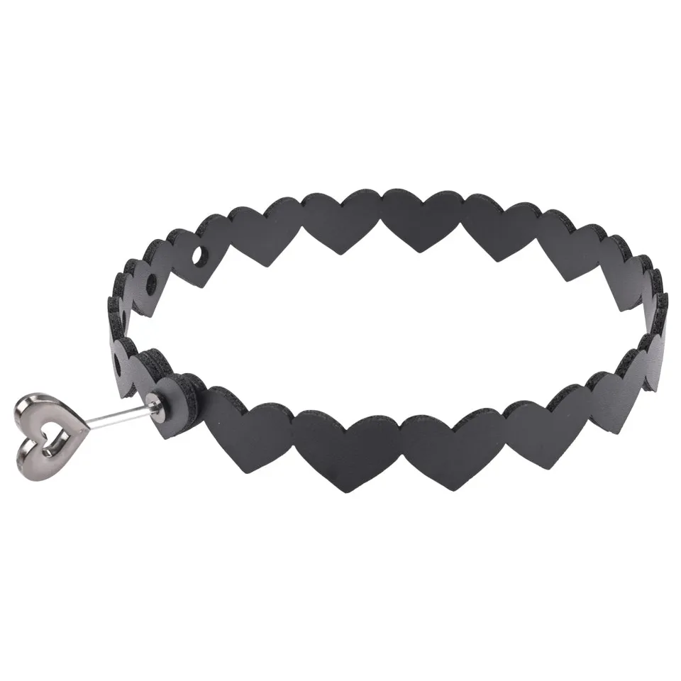 Sportsheets Sex & Mischief Heart Day Collar collare nero