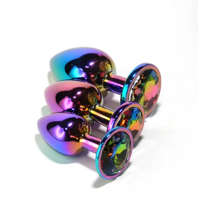Pick&Love Plug Diamante set 3 plug anali metallo
