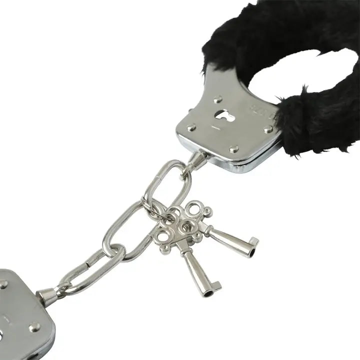 Sportsheets Sex & Mischief Furry Handcuffs manette pelose nere