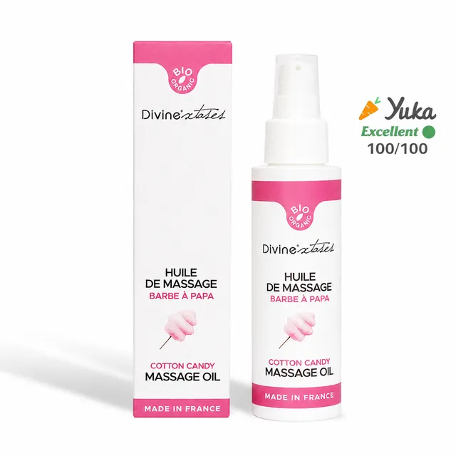 Divinextases Barbe à Papa olio da massaggio bio