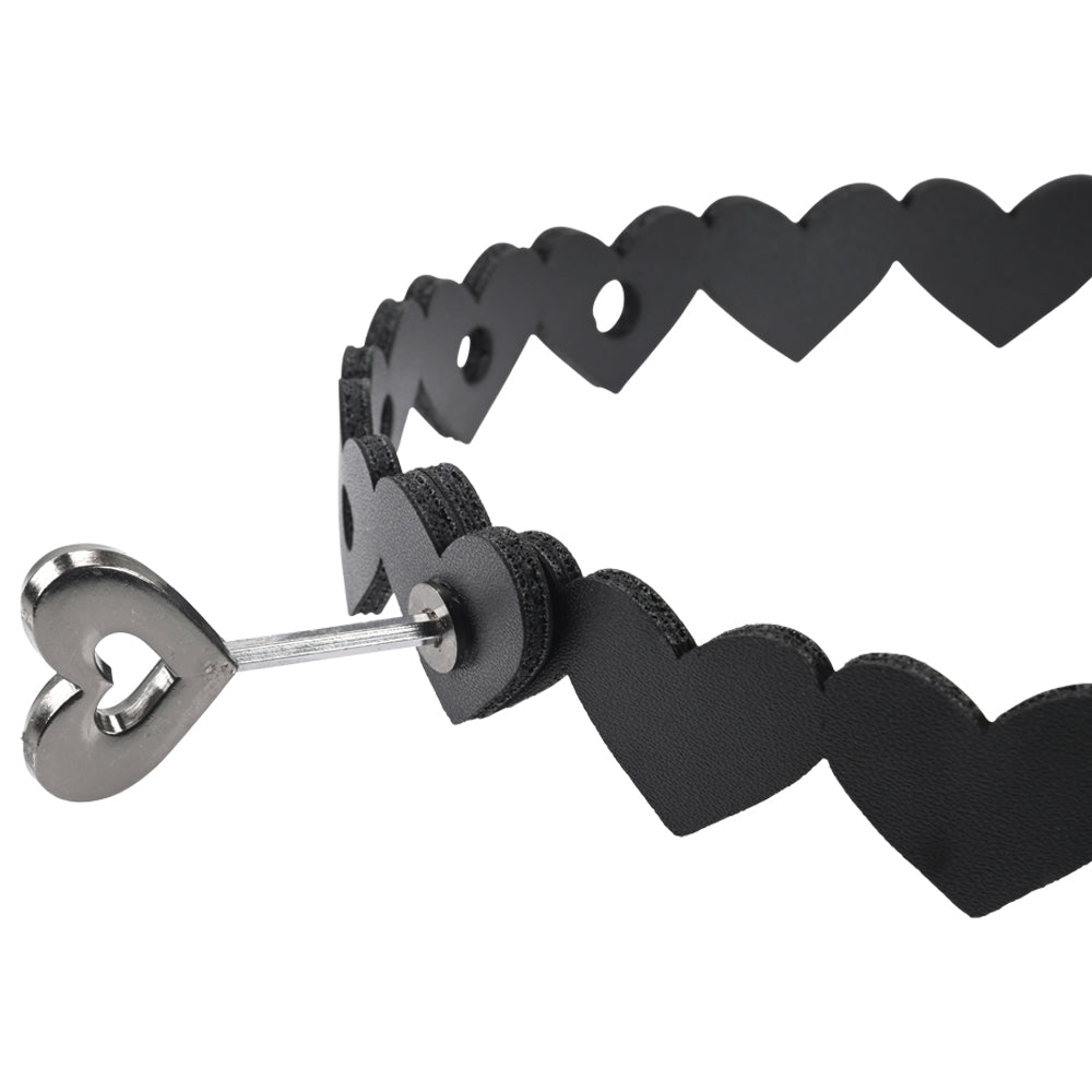 Sportsheets Sex & Mischief Heart Day Collar collare nero