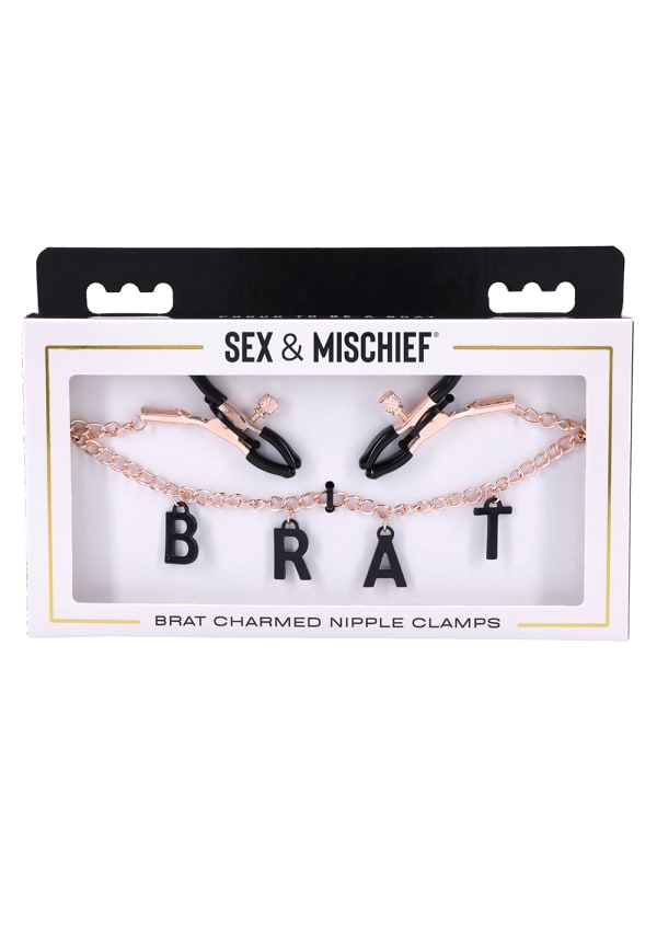 Sportsheets Sex & Mischief Brat pinze capezzoli oro rosa