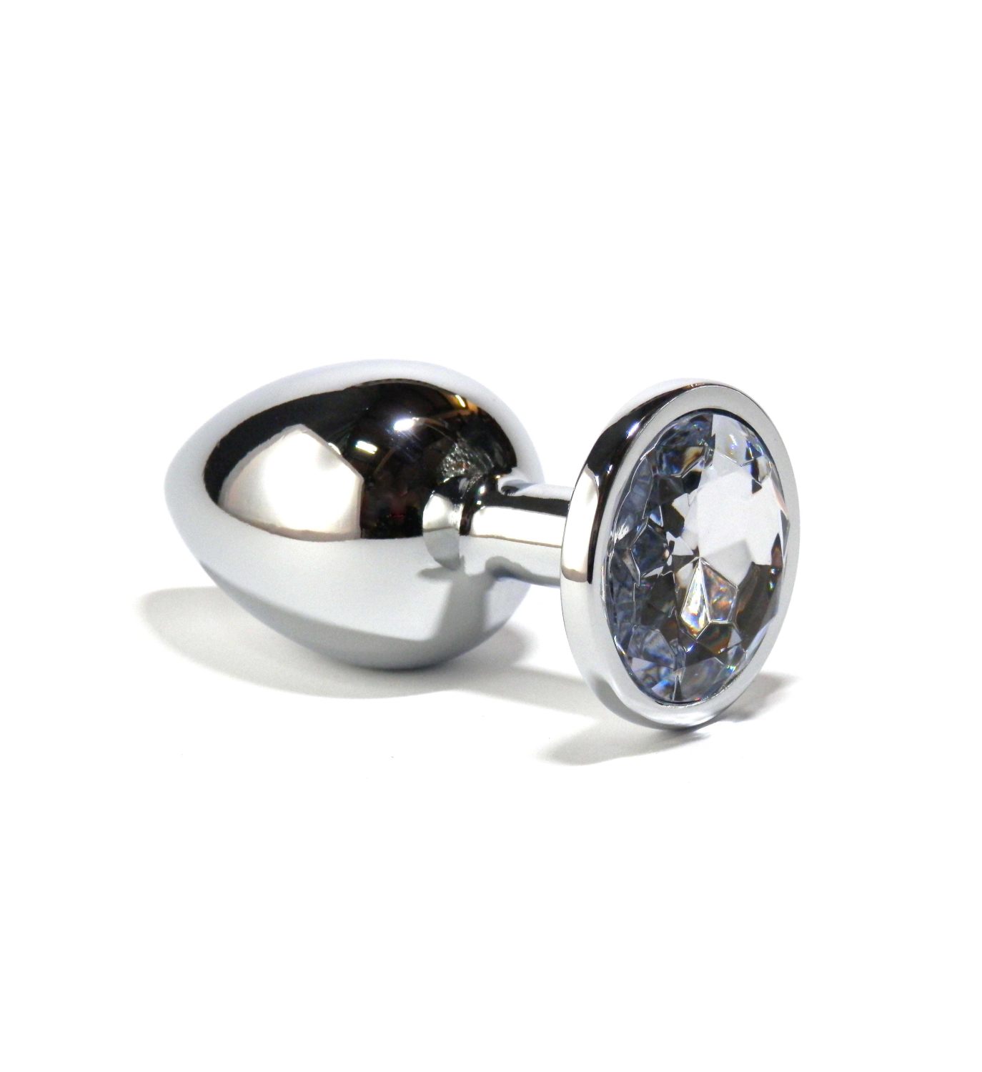 Pick&Love Plug Anale Brillante Plata gioiello trasparente