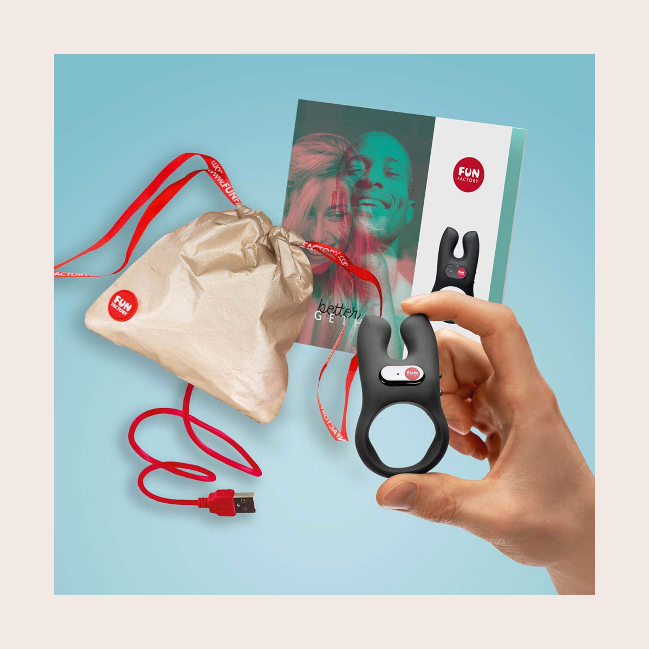YESforLOV Nos anello vibrante coppia silicone ricaricabile