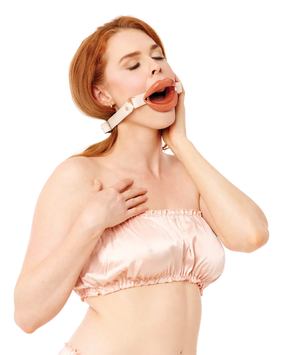 Sex & Mischief Peaches n CreaMe Lips bavaglio silicone