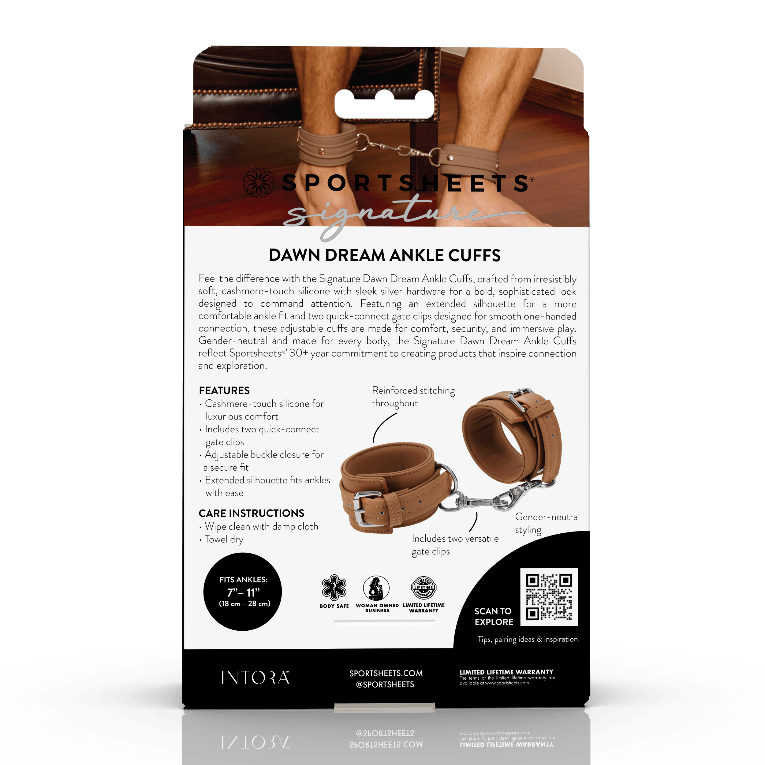 Sportsheets Signature Dawn Dream cavigliere bondage silicone