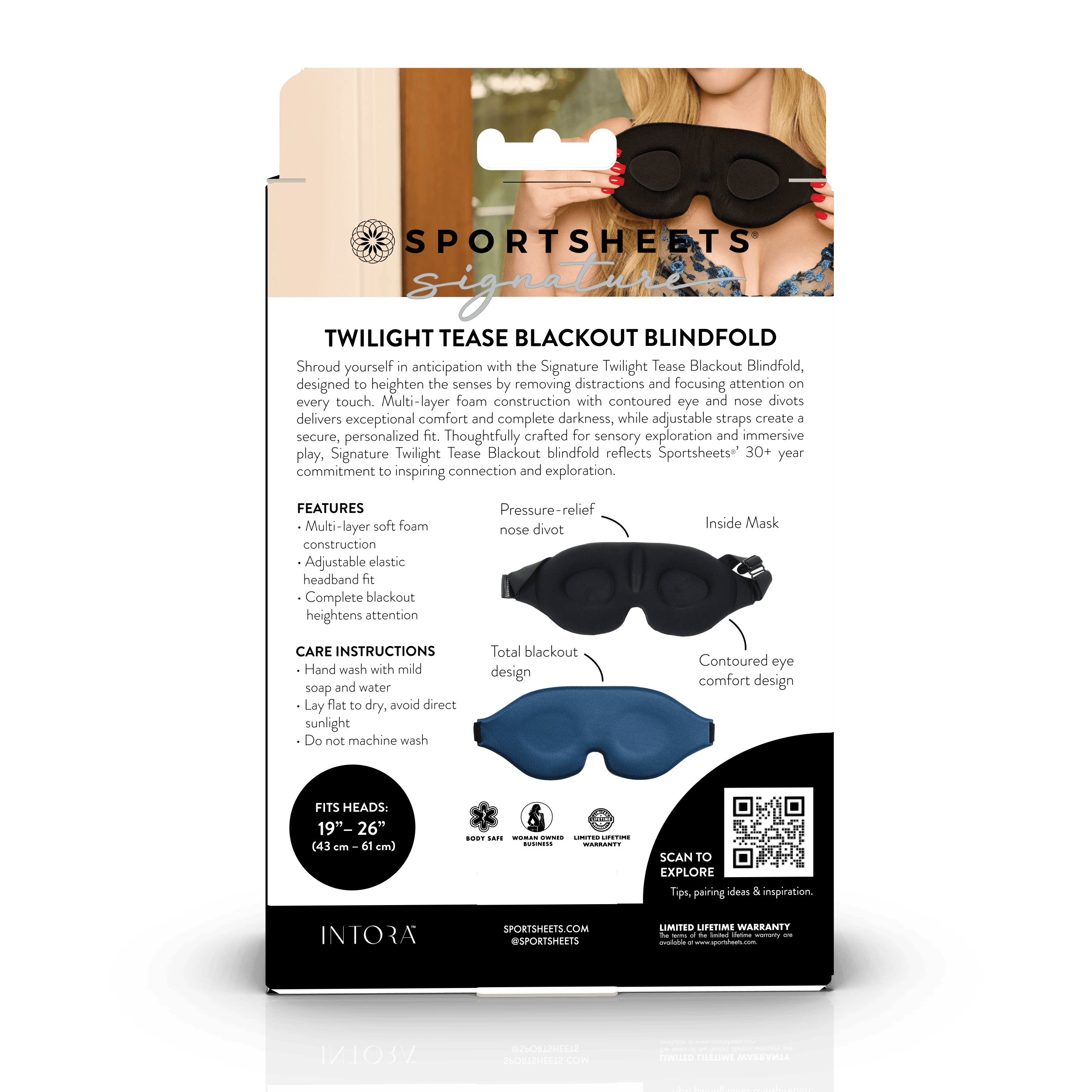 Sportsheets Twilight Tease Blackout benda sensoriale nera