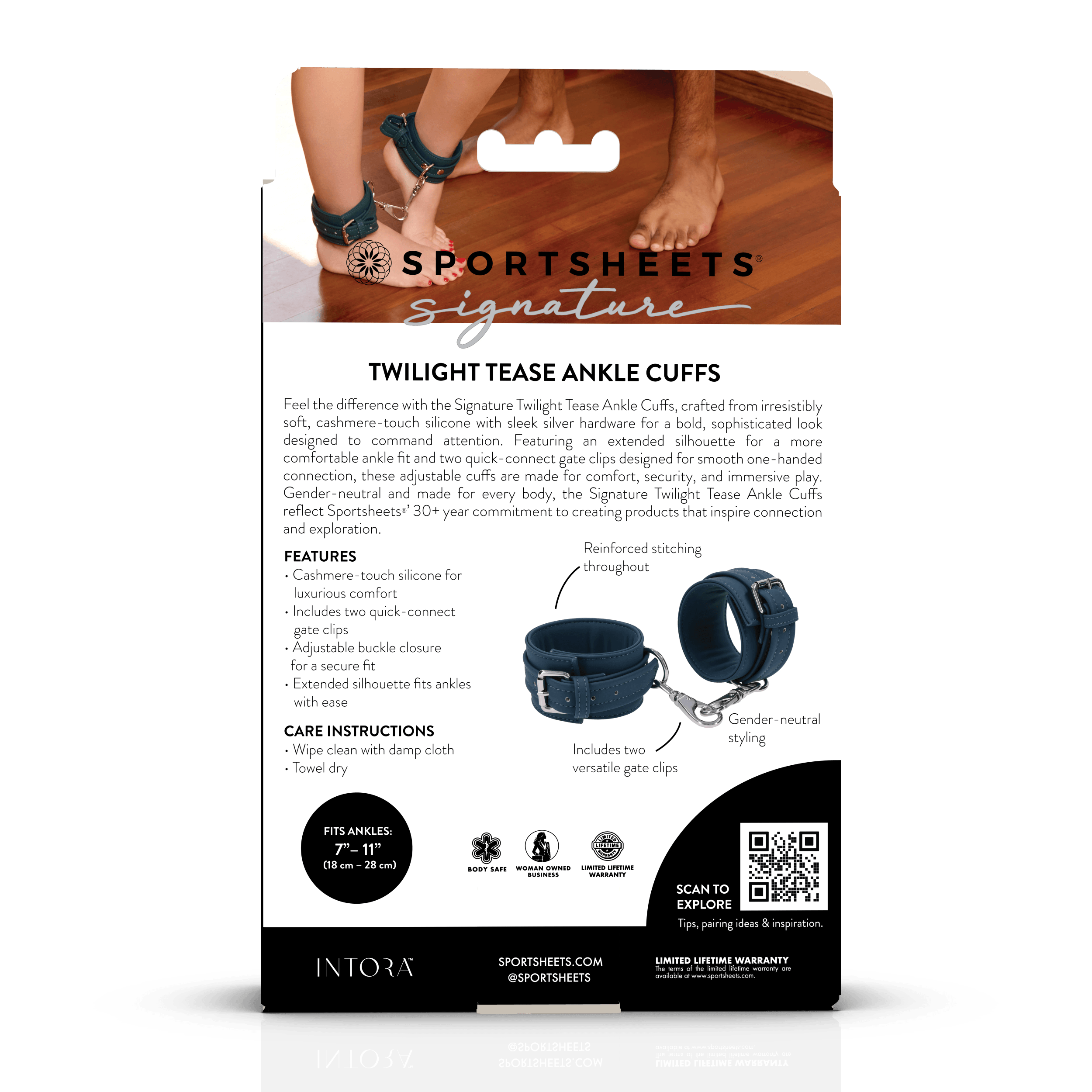 Sportsheets Signature Twilight Tease manette caviglie silicone