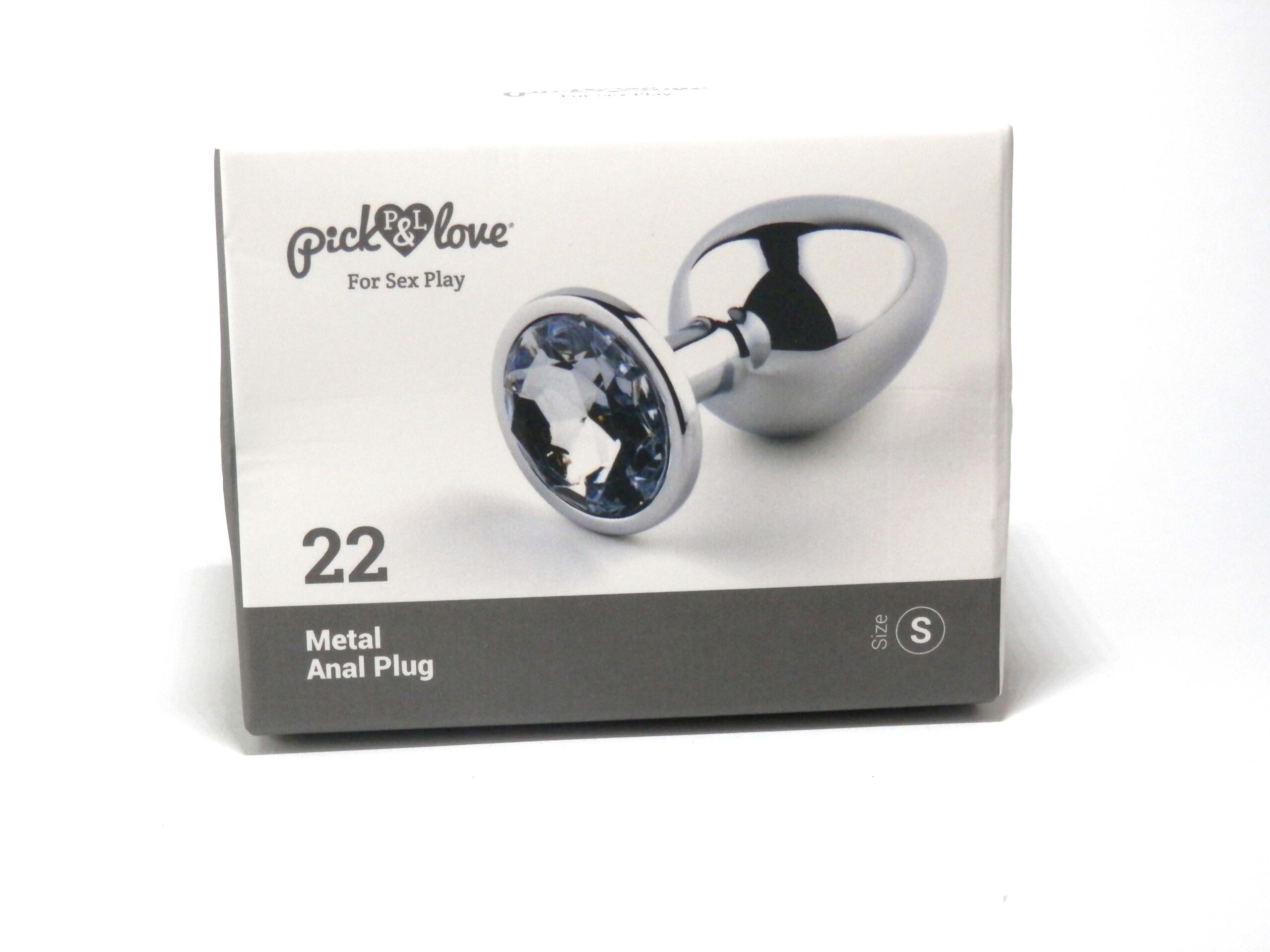Pick&Love Plug Anale Brillante Plata gioiello trasparente