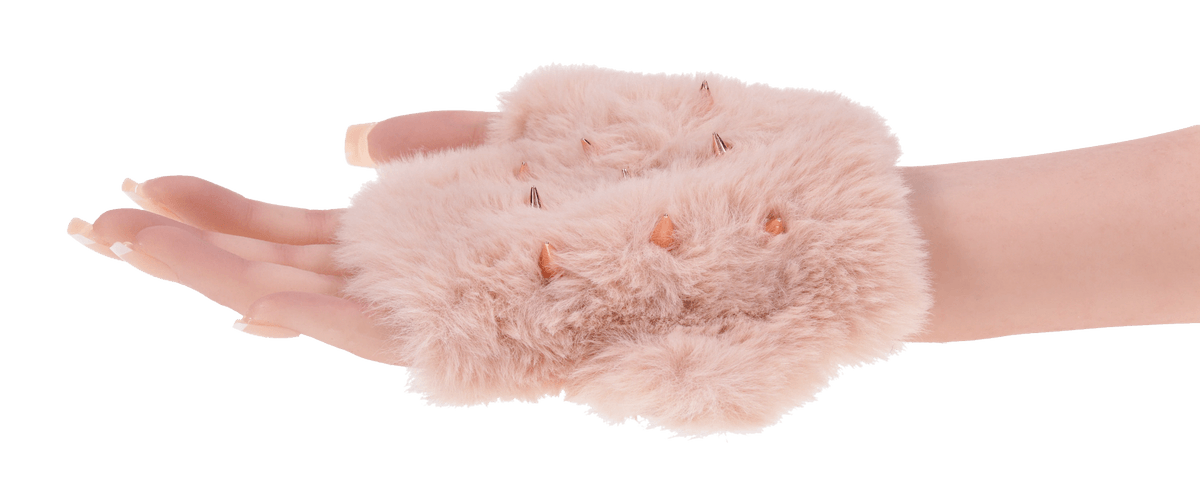 Sportsheets Peaches'n CreaMe Spiked guanto sensoriale pelliccia