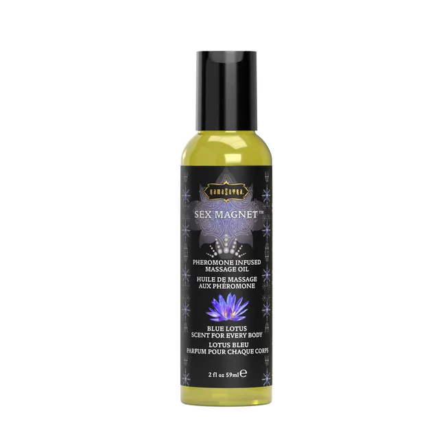 Kamasutra Sex Magnet Blue Lotus olio massaggio 59 ml