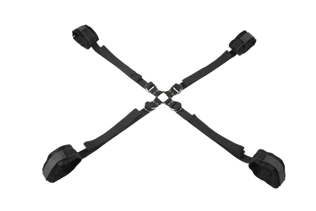Sportsheets Velvet Noir set hog tie bondage regolabile