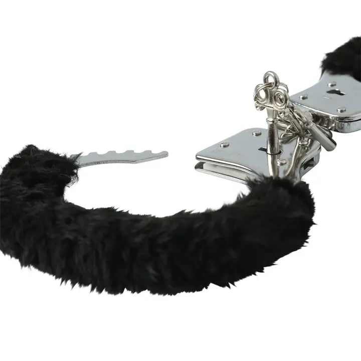 Sportsheets Sex & Mischief Furry Handcuffs manette pelose nere