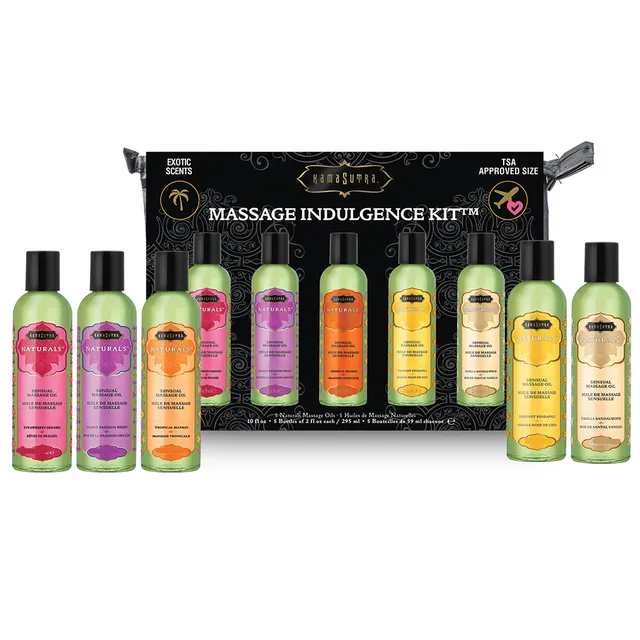 Kama Sutra Massage Indulgence kit olio massaggio 5pz