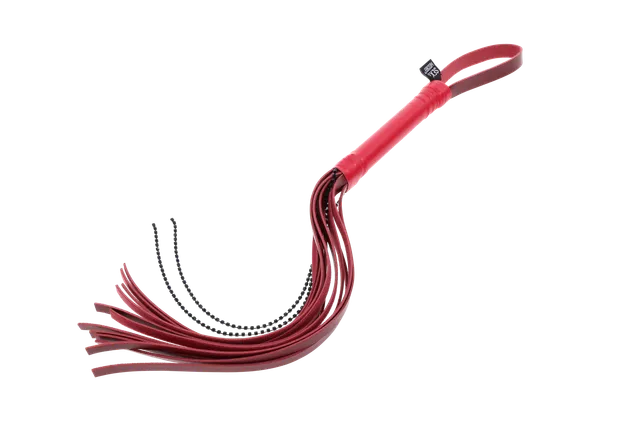 Sportsheets Ex's & Oh's Crystal flogger rosso con cristalli