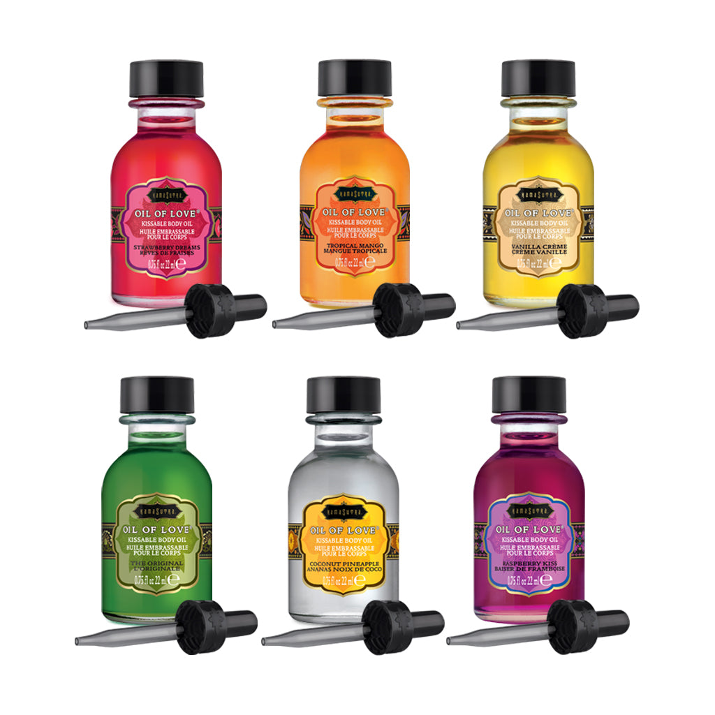Kama Sutra Oil of Love Collection olio bacio 6x22 ml