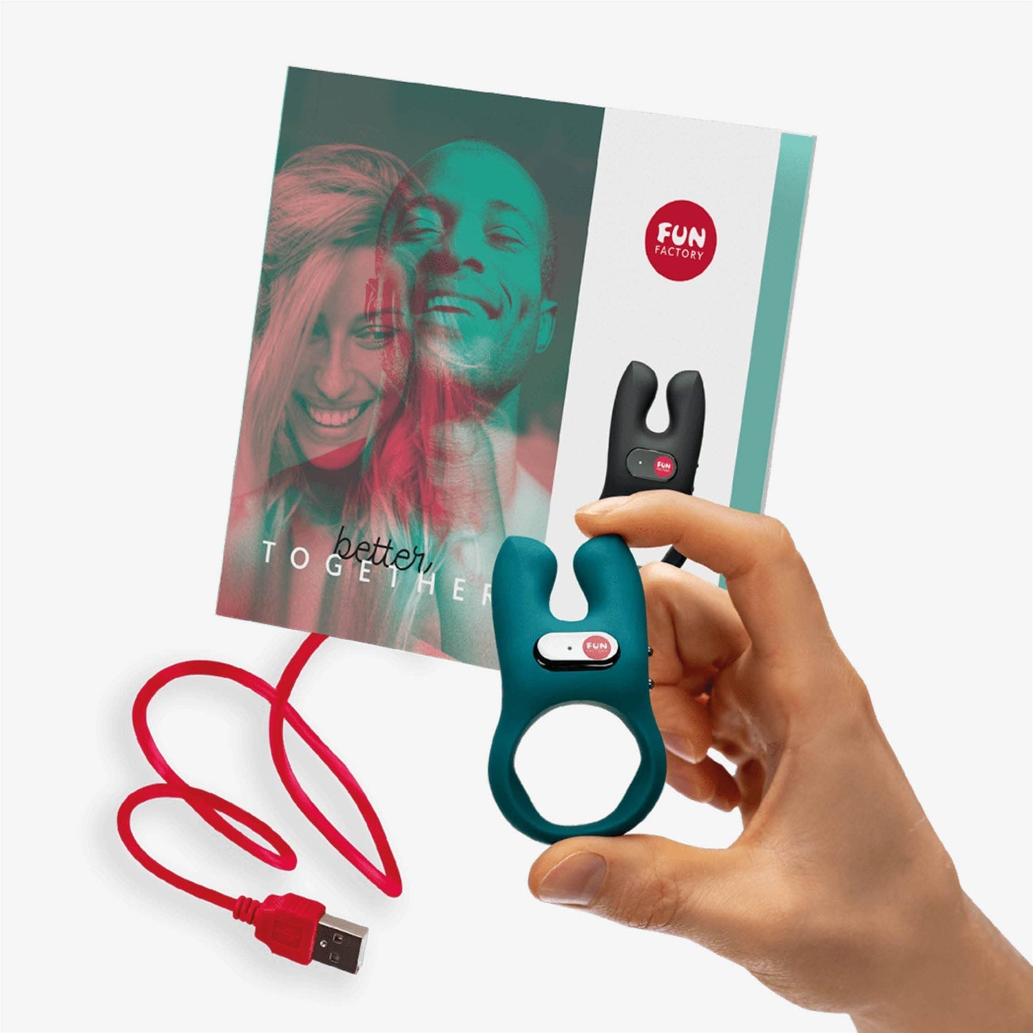 YESforLOV Nos anello vibrante coppia silicone ricaricabile