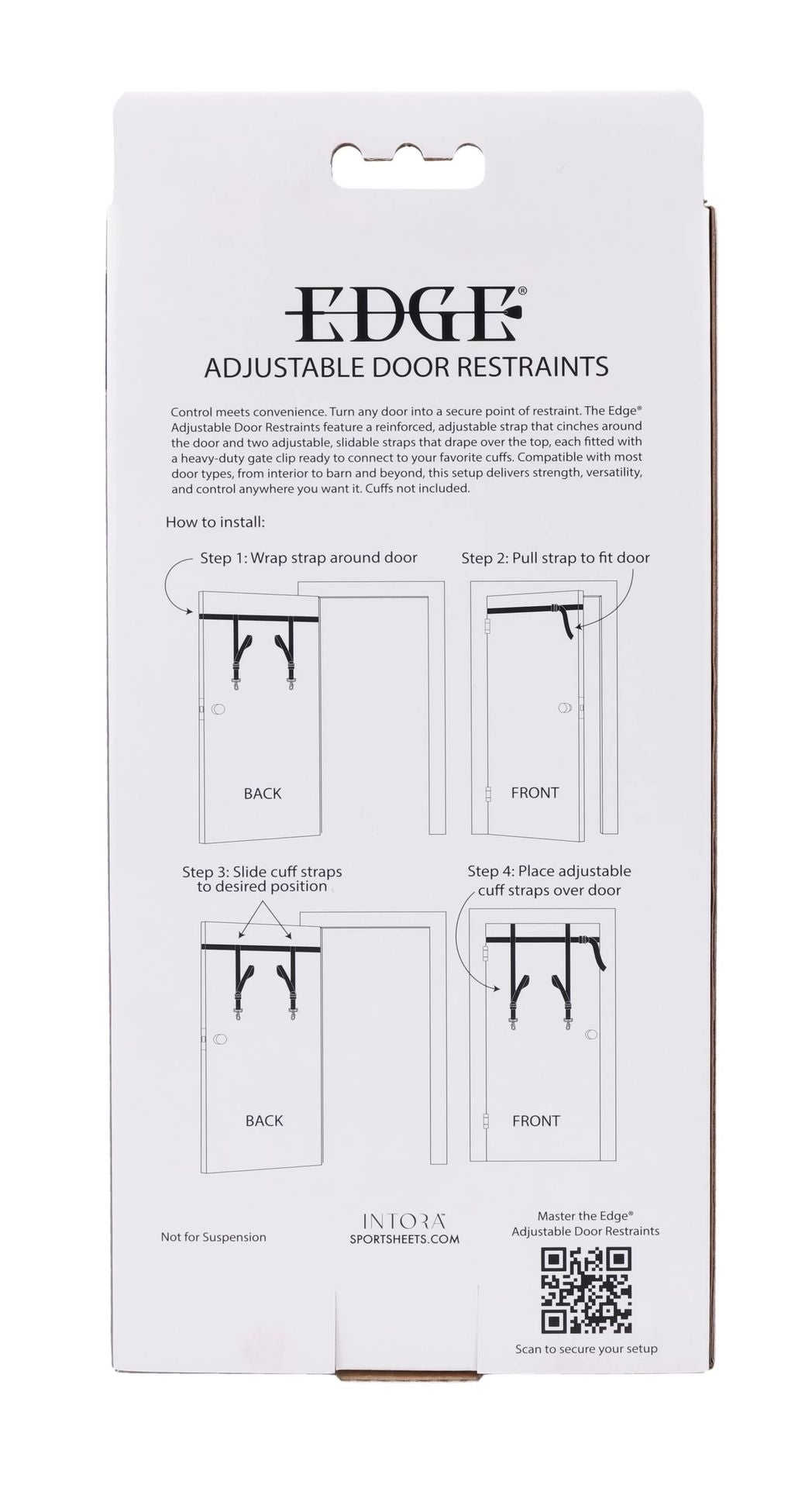Sportsheets Edge Restraints Sistema Contenzione da Porta