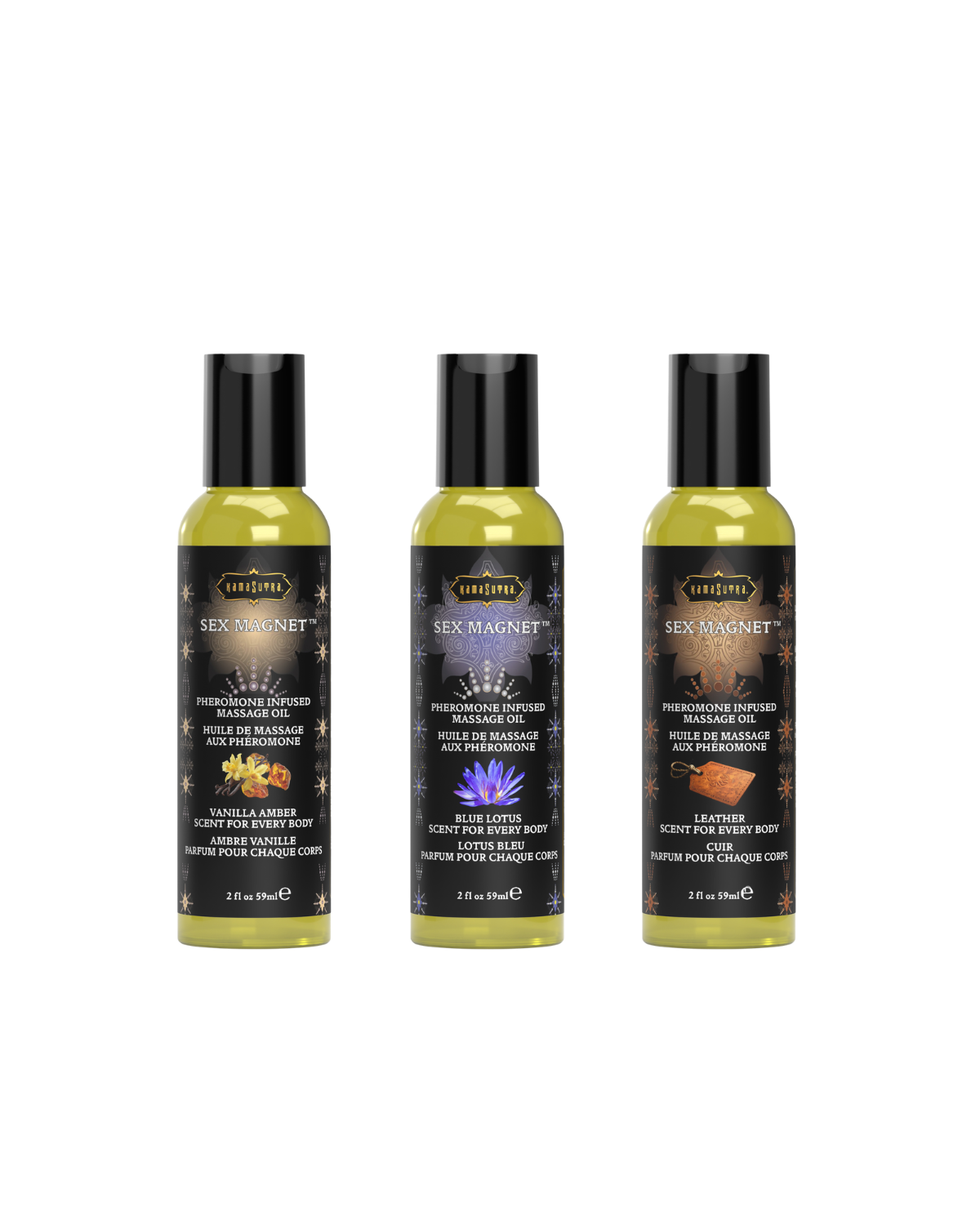 Kama Sutra Sex Magnet olio massaggio feromoni leather 59 ml