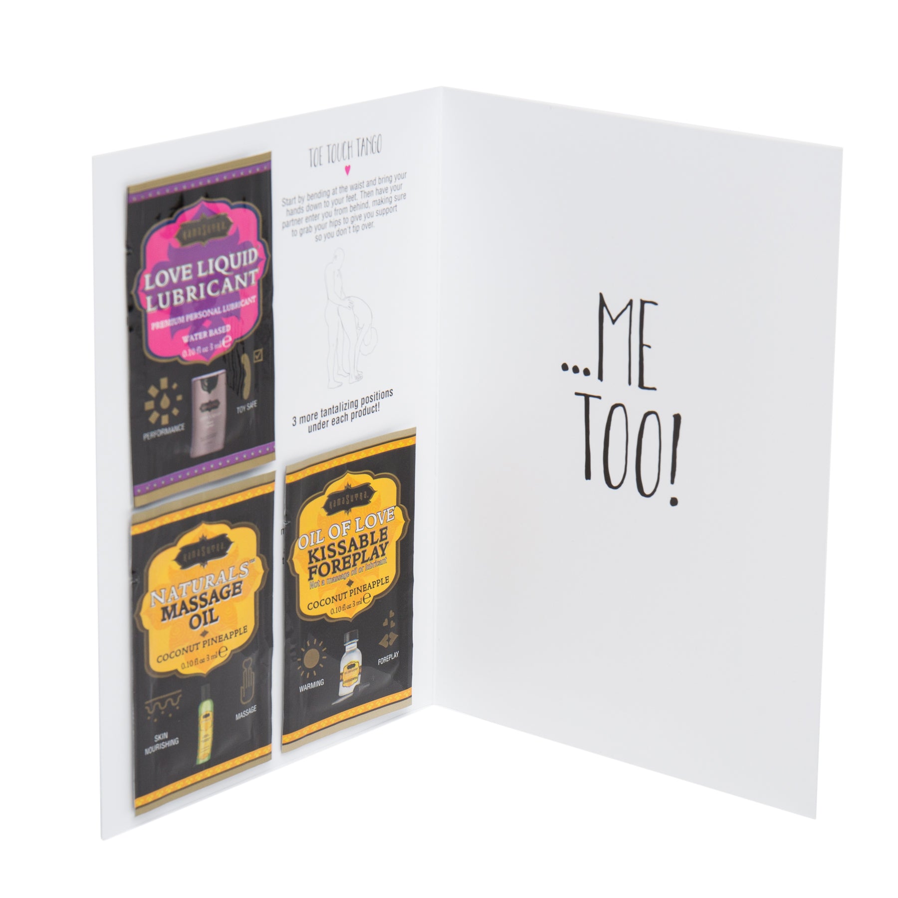Kamasutra Naughty Notes Wanna F*ck? Me Too! biglietto erotico