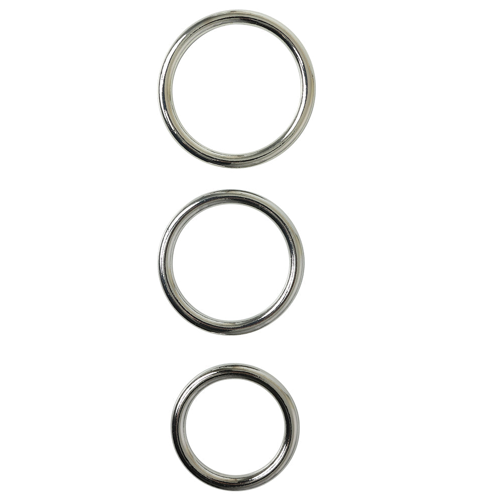 Sportsheets Seamless Metal O-Ring anelli metallo 3 pezzi
